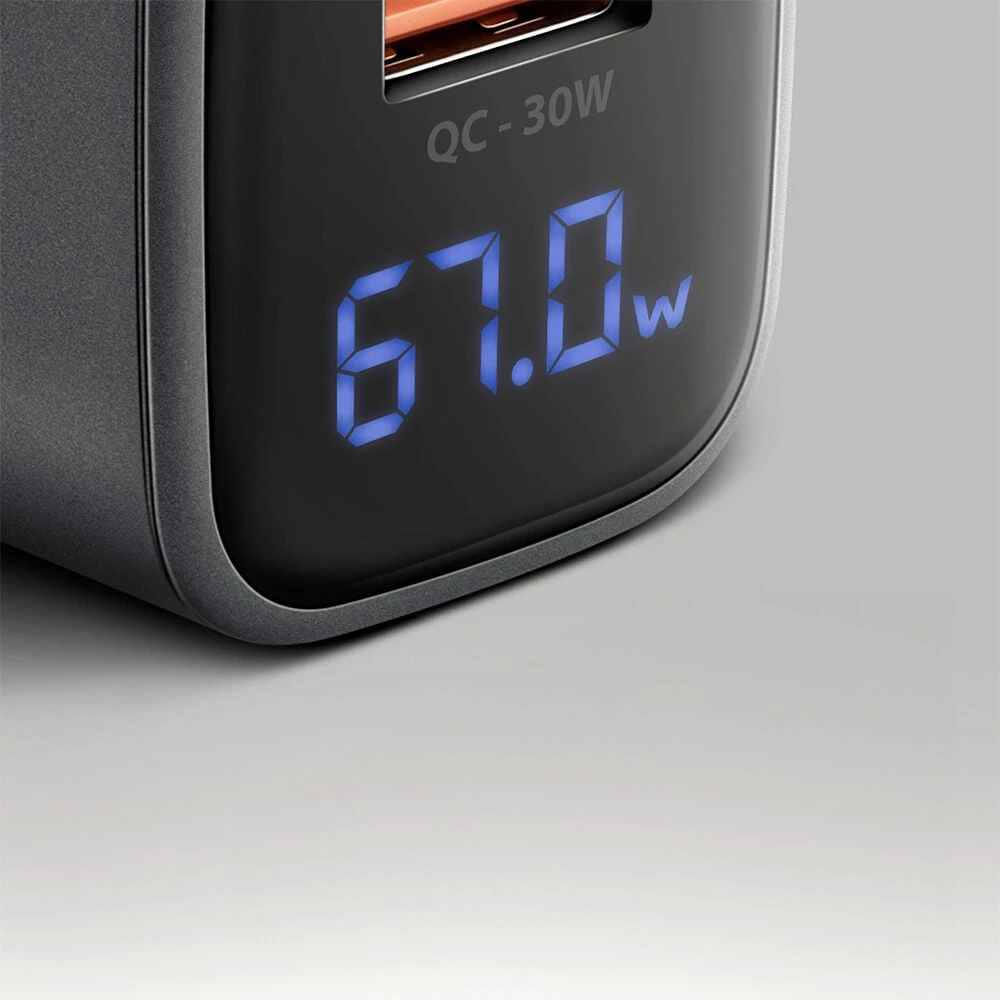 AXAGON sieninis įkroviklis 67 W, USB-A + USB-C, PD3.0/PPS/QC4+/SF | ACU-PQ67D