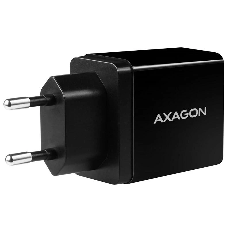 AXAGON Dvigubas sieninis įkroviklis 240V/2x USB prievadas QC3.0/AFC/FCP ir 5V-1.2A, 24W | ACU-QS24