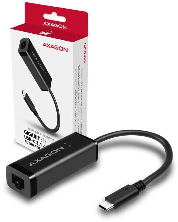 AXAGON ADE-SRC Type-C USB3.1 – Gigabit Ethernet 10/100/1000 adapteriai