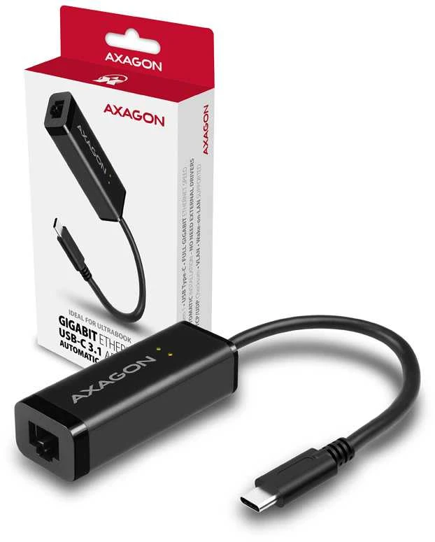 AXAGON ADE-SRC Type-C USB3.1 – Gigabit Ethernet 10/100/1000 adapteriai