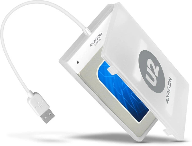 AXAGON ADSA-1S USB2.0 - SATA HDD išorinis adapteris su 2,5 colio korpusu