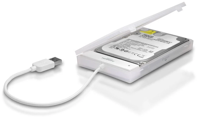 AXAGON ADSA-1S USB2.0 - SATA HDD išorinis adapteris su 2,5 colio korpusu