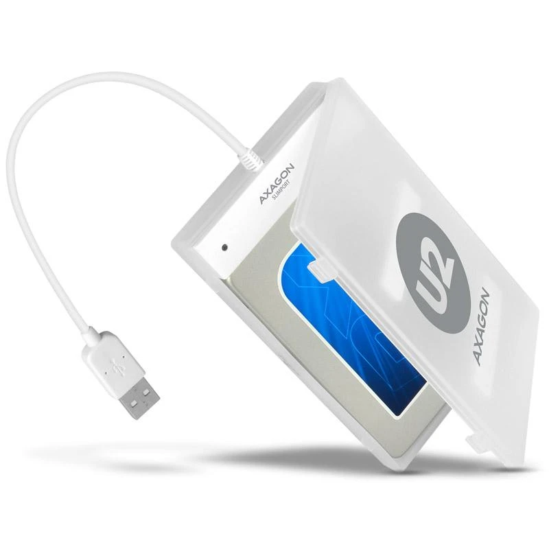 AXAGON ADSA-1S USB2.0 - SATA HDD išorinis adapteris su 2,5 colio korpusu