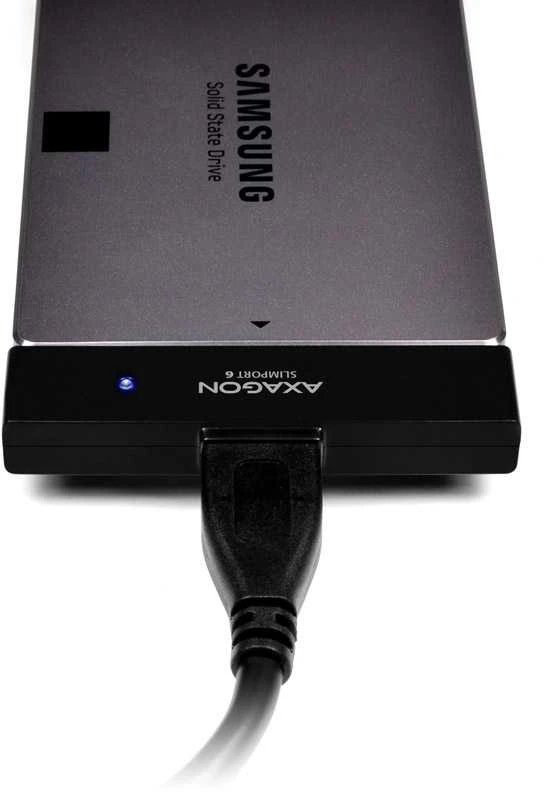 AXAGON ADSA-1S6 USB3.0 – SATA 6G UASP HDD išorinis adapteris, įsk. Byla