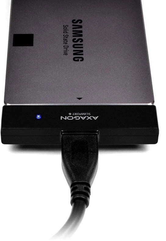 AXAGON ADSA-1S6 USB3.0 – SATA 6G UASP HDD išorinis adapteris, įsk. Byla