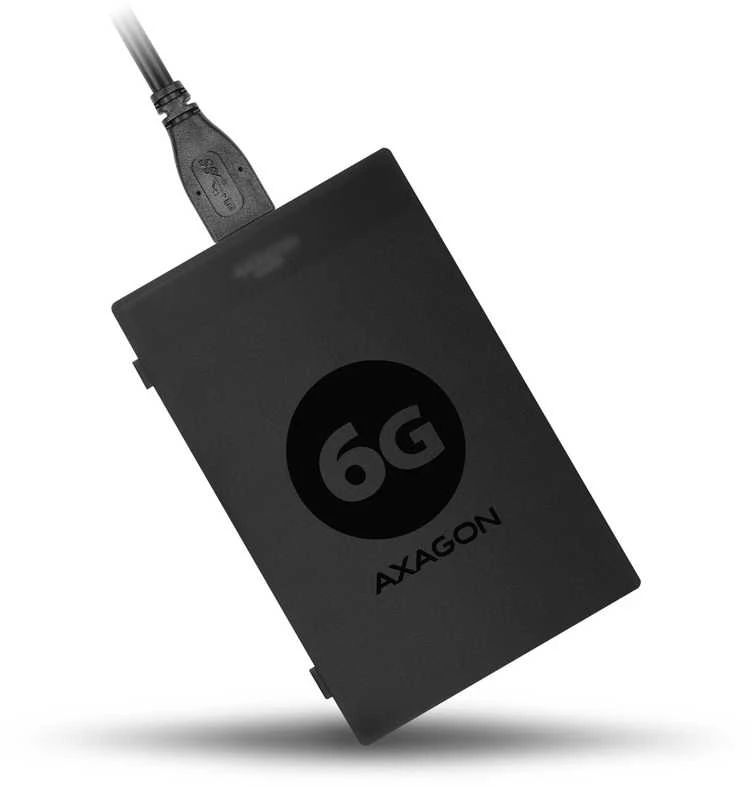 AXAGON ADSA-1S6 USB3.0 – SATA 6G UASP HDD išorinis adapteris, įsk. Byla