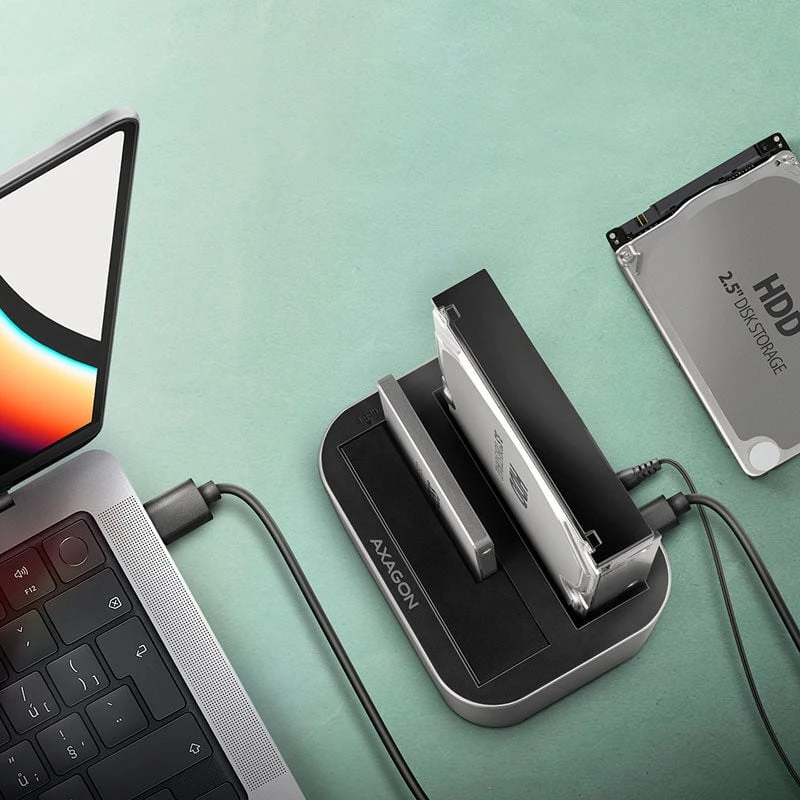 AXAGON | SuperSpeed USB DUAL 2,5"/3,5" HDD/SSD DUAL dokas | ADSA-DC