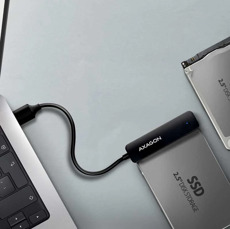 AXAGON USB-A 5Gbps SLIM adapteris, skirtas 2,5" SSD / HDD | ADSA-FP2A