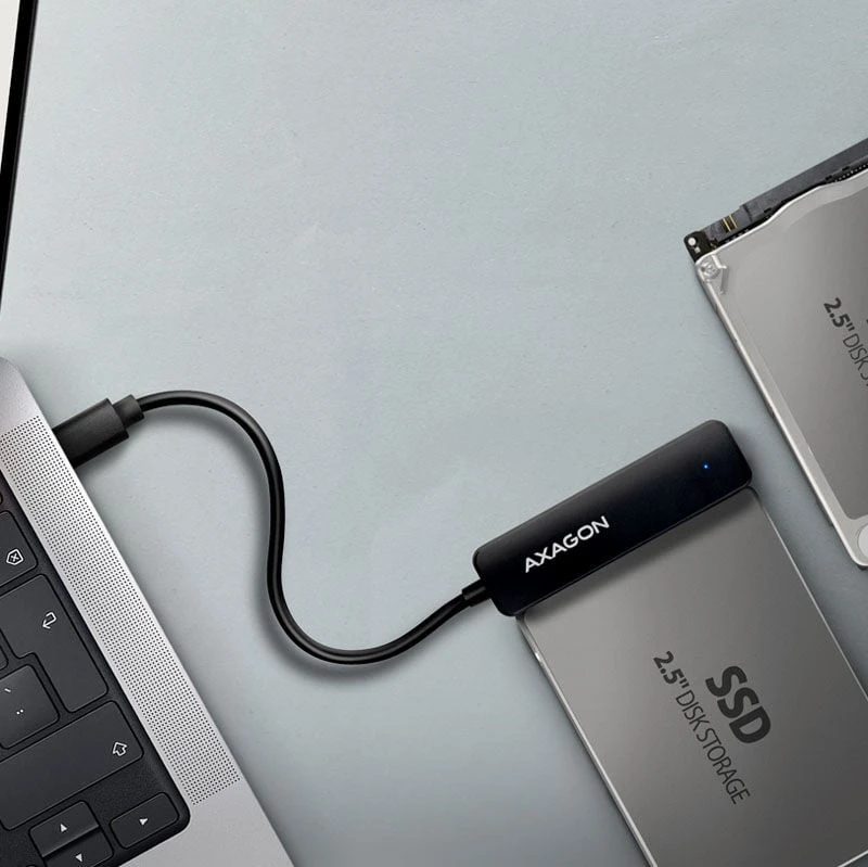 AXAGON USB-C 5Gbps – SATA 6G, 2,5" SSD / HDD SLIM adapteris | ADSA-FP2C