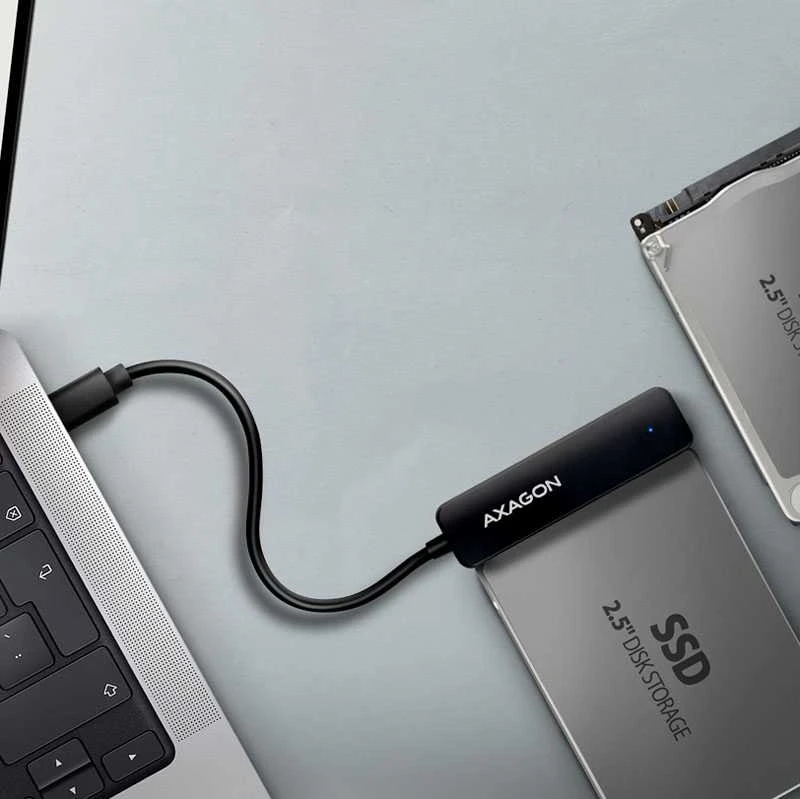 AXAGON USB-C 5Gbps – SATA 6G, 2,5" SSD / HDD SLIM adapteris | ADSA-FP2C
