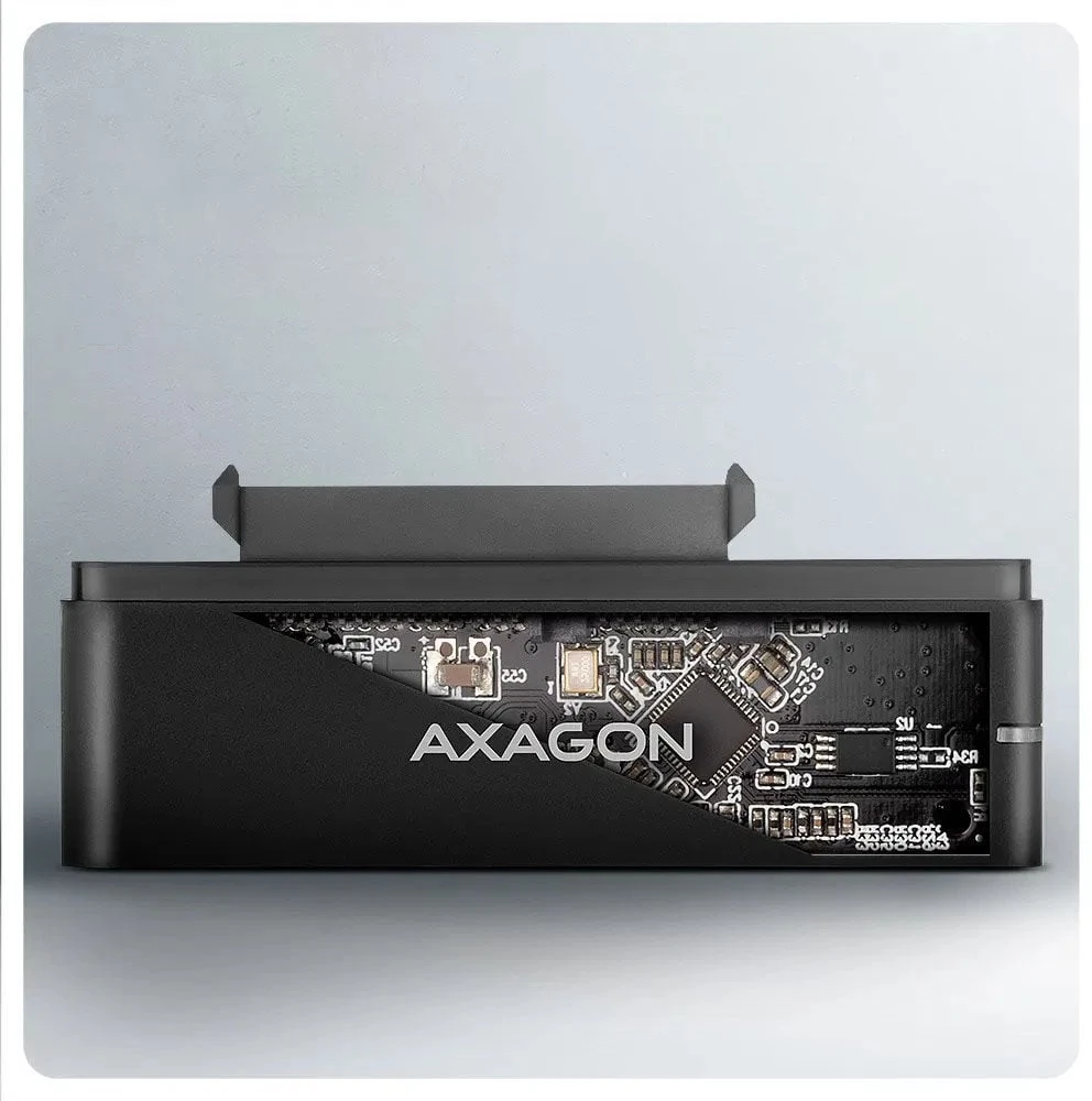 AXAGON ADSA-FPX USB-C 10Gbps - SATA 6G 2.5''/3.5'' SSD/HDD FAST PORT X adapteris su kintamosios srovės adapteriu, USB-C - USB-A adapteris