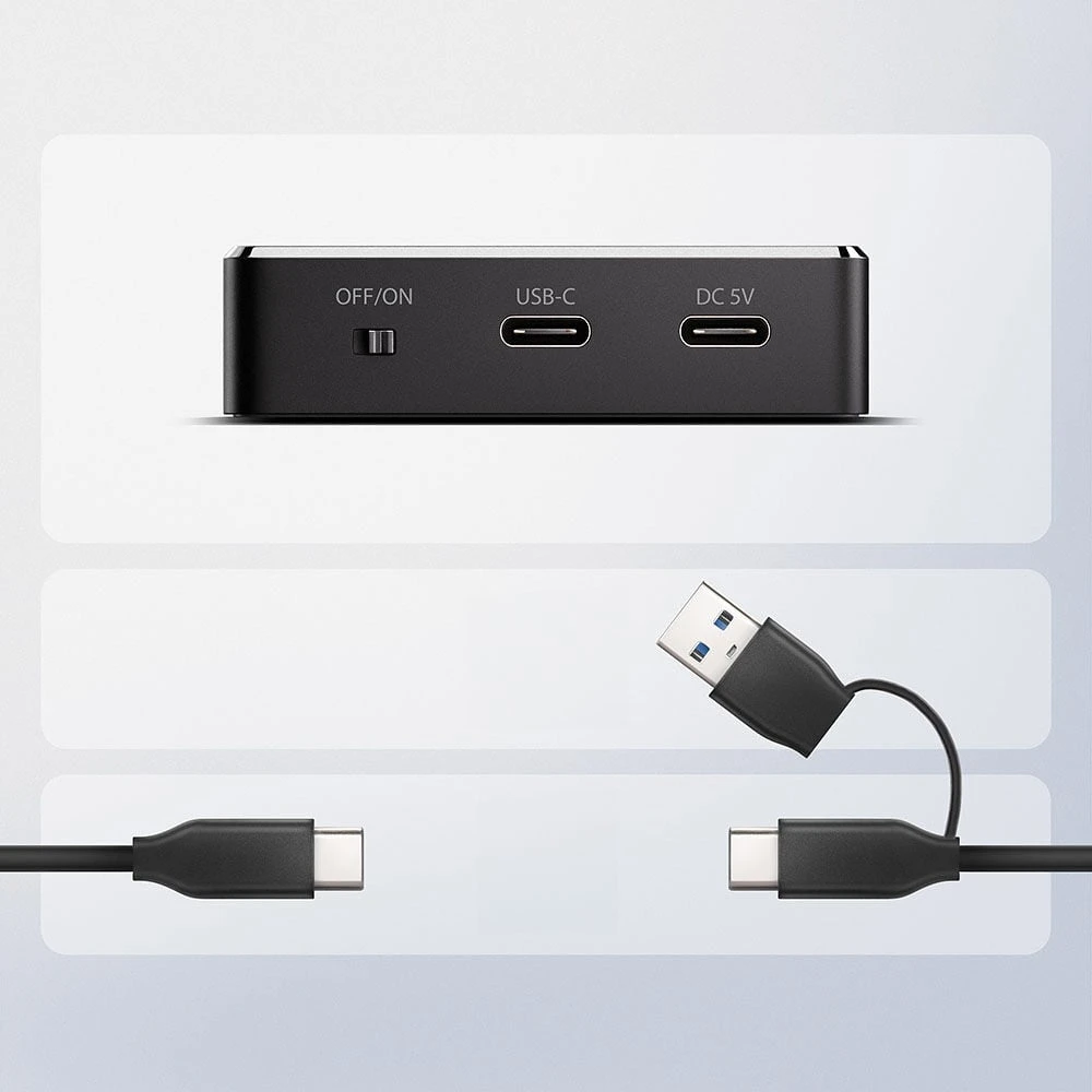 AXAGON | USB-C 10 Gbps doko stotis M.2 NVMe/SATA SSD | ADSA-M2C11