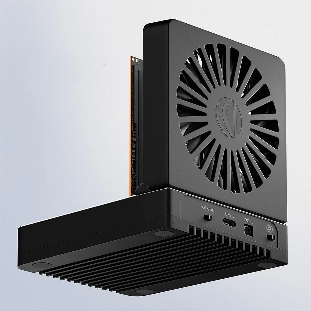 AXAGON | USB-C 20Gbps docking station for 2x M.2 NVMe/SATA SSD with disk cloning function without PC | ADSA-M2C22