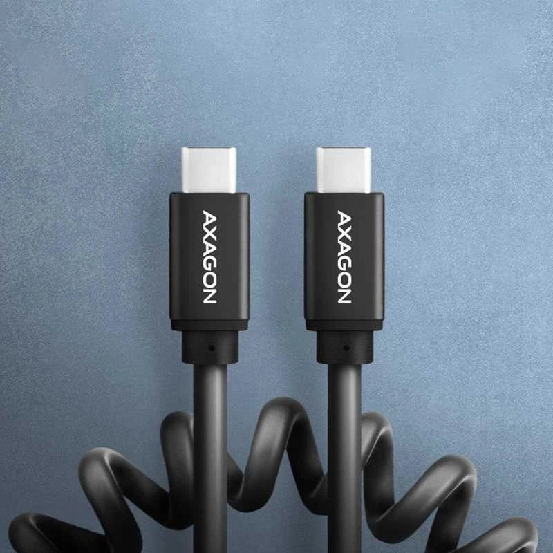 AXAGON | Duomenų ir įkrovimo laidas, 1,1 m | BUCM-CM20TB | USB C tipo į USB C tipo