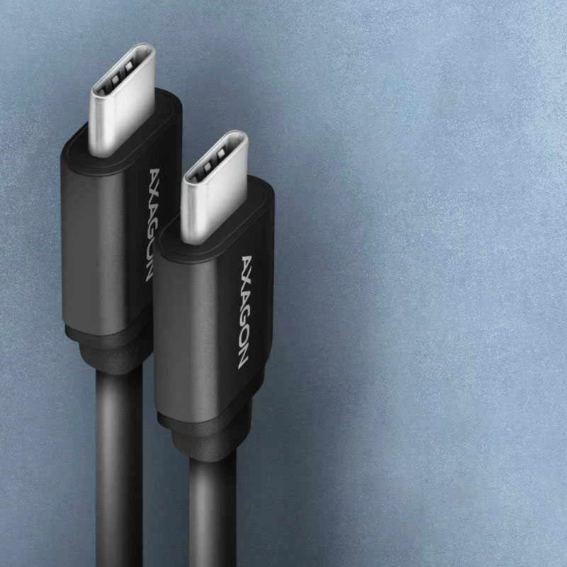 AXAGON | Duomenų ir įkrovimo laidas, 1,1 m | BUCM-CM20TB | USB C tipo į USB C tipo