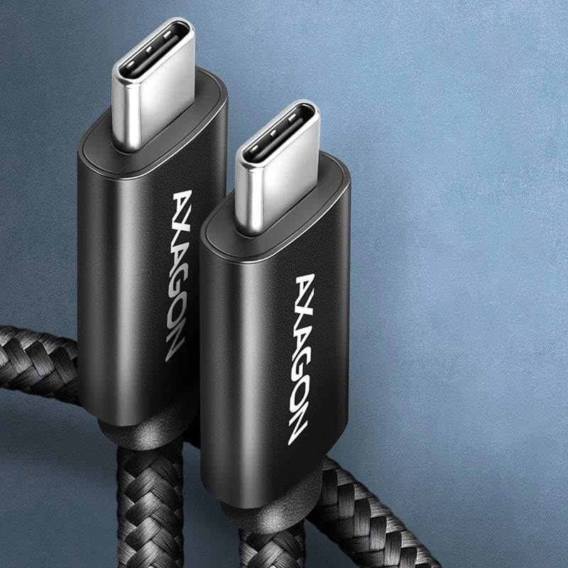 AXAGON | Duomenų ir įkrovimo USB4 Gen 3x2 laidas, 1 m | BUCM3-CM15AB | USB C tipo - USB C tipo