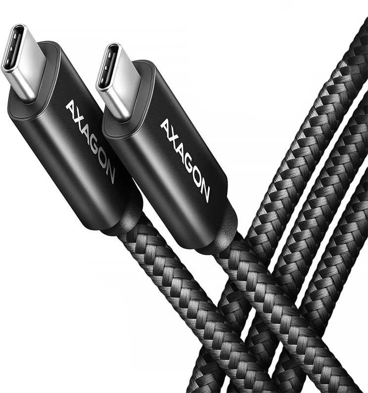 AXAGON | Duomenų ir įkrovimo USB4 Gen 3x2 laidas, 1 m | BUCM3-CM15AB | USB C tipo - USB C tipo