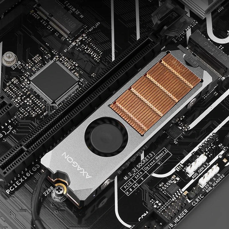 „AXAGON CLR-M2FAN“ aušintuvas M.2 2280 SSD diskui