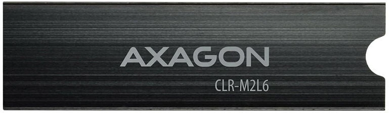 AXAGON Pasyvus aliuminio radiatorius, skirtas visiems M.2 SSD, 2280 dydis, aukštis 6 mm | CLR-M2L6