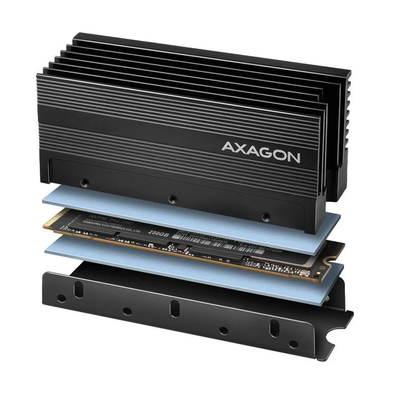 Axagon M.2 SSD radiatorius su termo įdėklais