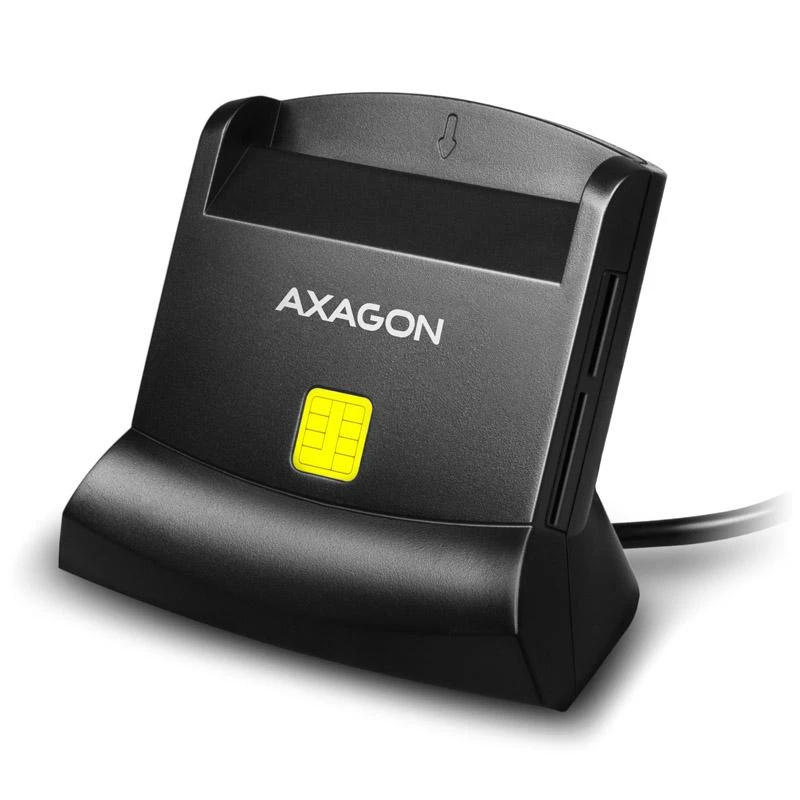 Axagon CRE-SM2 skaitytuvas su geltona mikroshemos atžyma