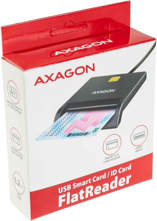 AXAGON CRE-SM3T USB išmaniųjų kortelių skaitytuvas