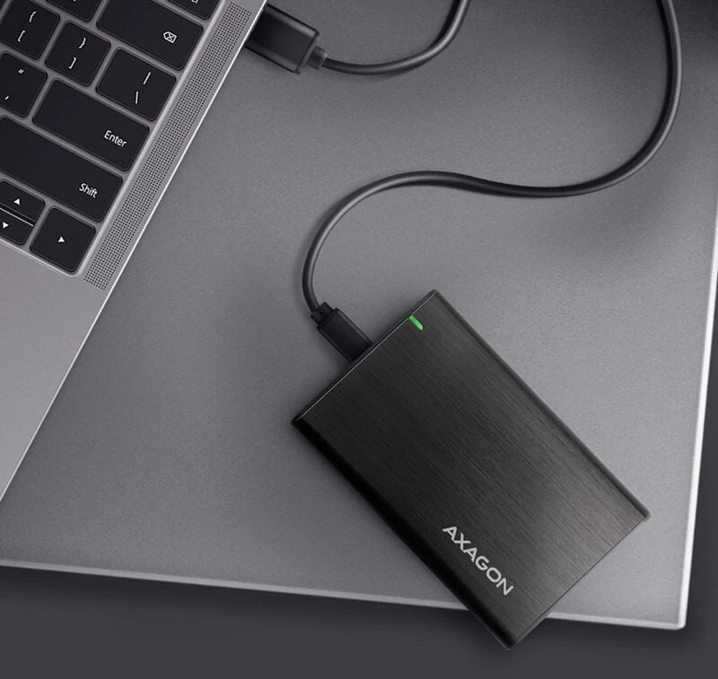 Kietasis diskas AXAGON EE25-A6C USB-C 3.2 – SATA 6G 2,5" išorinė dėžutė