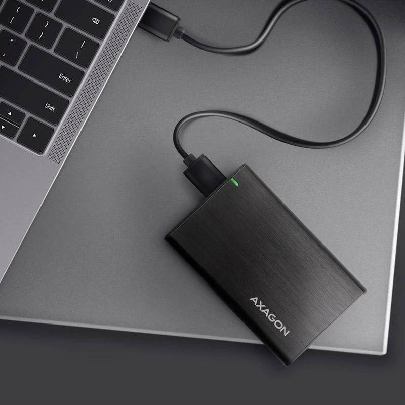 AXAGON EE25-A6M diskų dėžutė su USB laidu