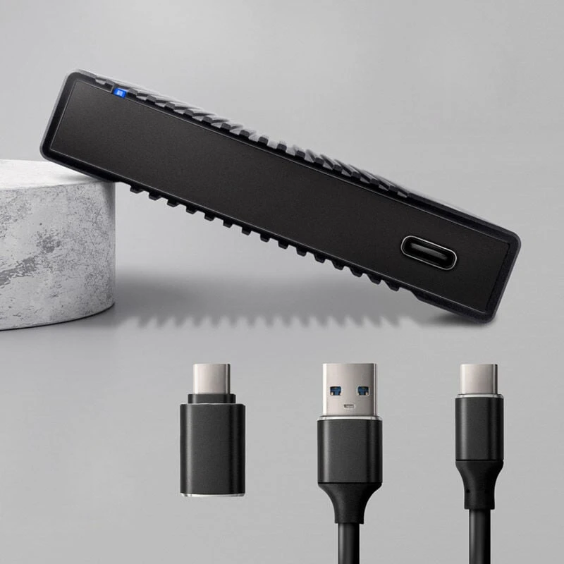 AXAGON USB-C 10Gbps RIBBED Box | EE25-GTR