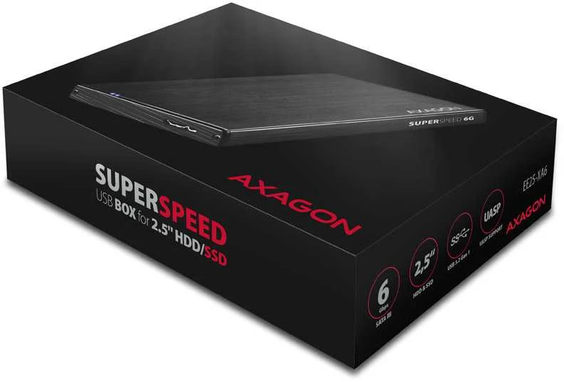 AXAGON EE25-XA6 USB3.0 - SATA 6G 2.5'' išorinė ALINE dėžutė
