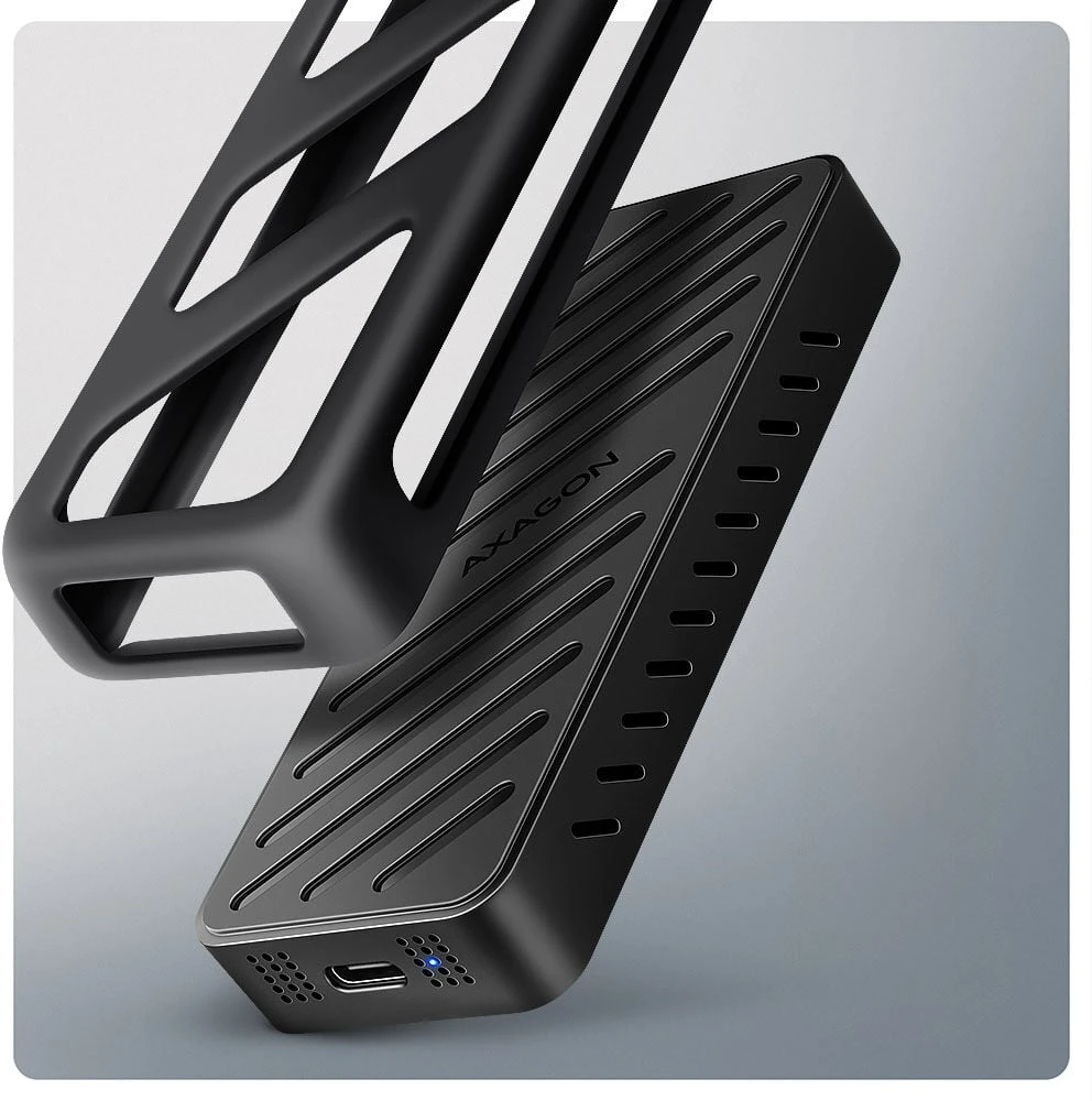 AXAGON USB-C 20Gbps - M.2 NVMe SSD Šarvuota dėžutė | EEM2-20G