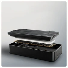 „AXAGON“ USB-C 40 Gbps išorinis korpusas, skirtas M.2 NVMe SSD | EEM2-40G