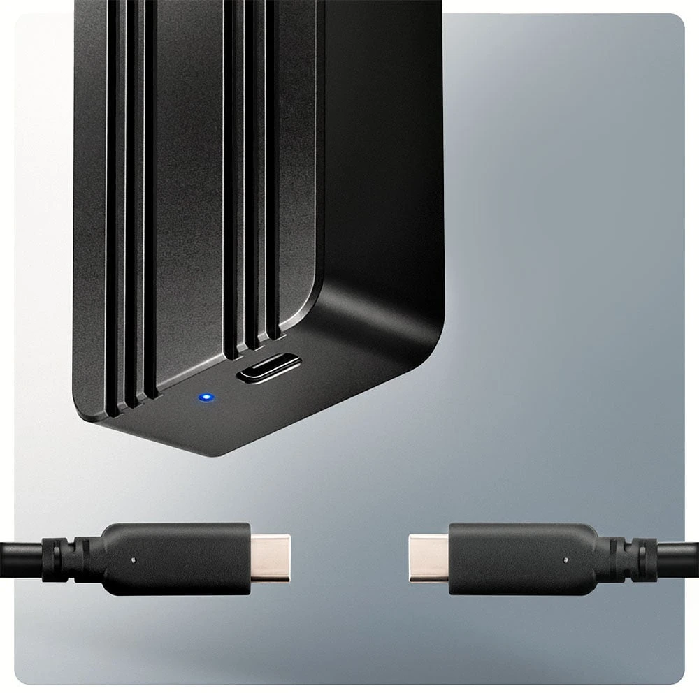 „AXAGON“ USB-C 40 Gbps išorinis korpusas, skirtas M.2 NVMe SSD | EEM2-40G