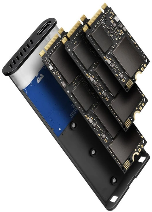 Axagon išorinė USB-C 3.2 Gen 2 metalinė dėžutė M.2 NVMe ir SATA SSD diskams. Be varžtų.