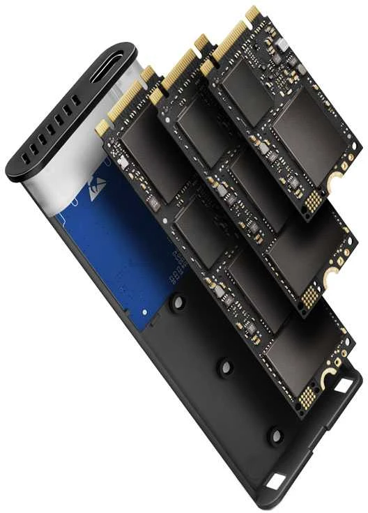 Axagon išorinė USB-C 3.2 Gen 2 metalinė dėžutė M.2 NVMe ir SATA SSD diskams. Be varžtų.