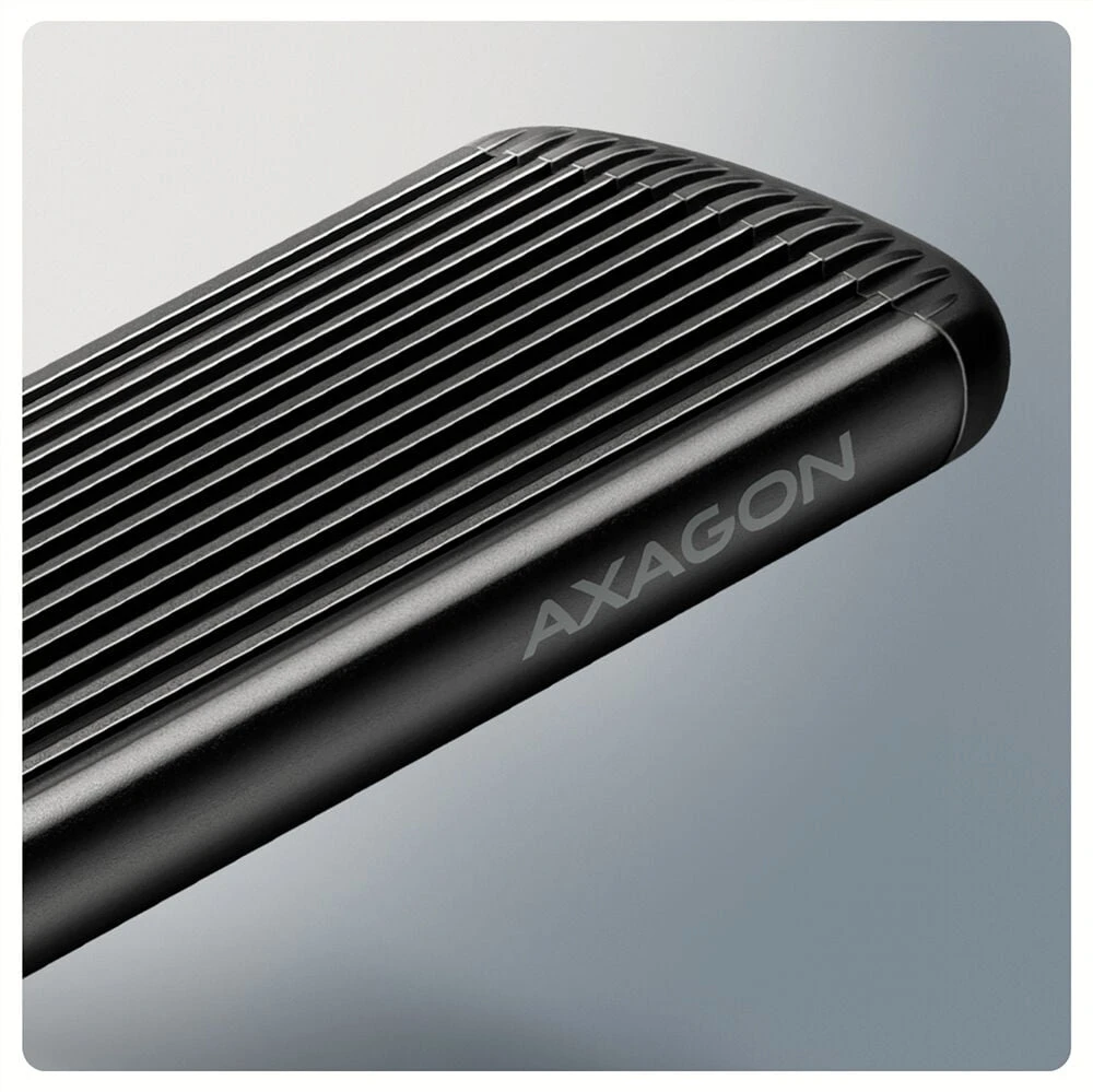 AXAGON EEM2-SC USB-C 3.2 Gen 2 - M.2 NVMe SSD 30-80mm box juodas