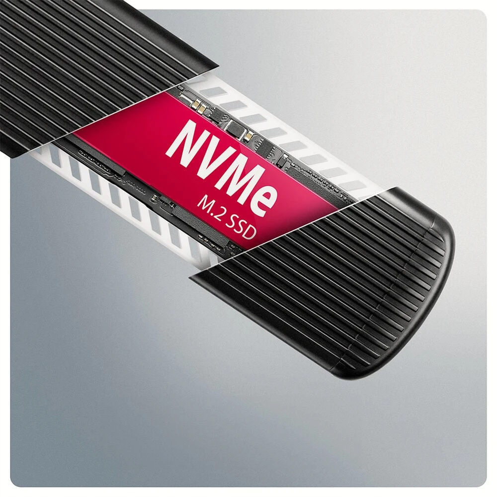 AXAGON EEM2-SC USB-C 3.2 Gen 2 - M.2 NVMe SSD 30-80mm box juodas