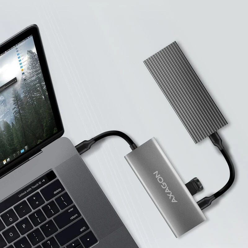 AXAGON | USB-C 10Gbps SPEEDSTER 5in1 šakotuvas (2.0 versija) | HMC-5G2 | HDMI jungtys kiekis: 1