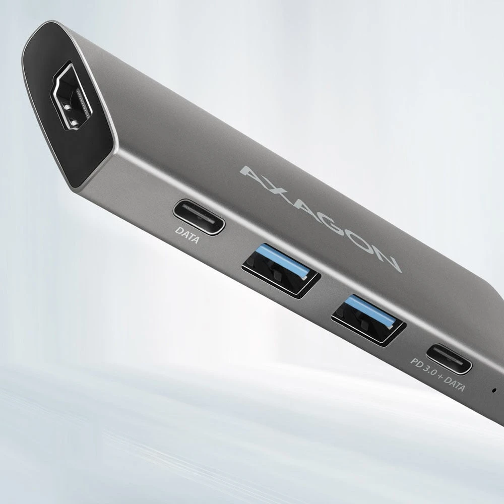 AXAGON kelių prievadų USB-C 10Gbps šakotuvas, 13 cm | HMC-5G21