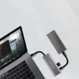 AXAGON kelių prievadų USB-C 10Gbps šakotuvas, 13 cm | HMC-5G21