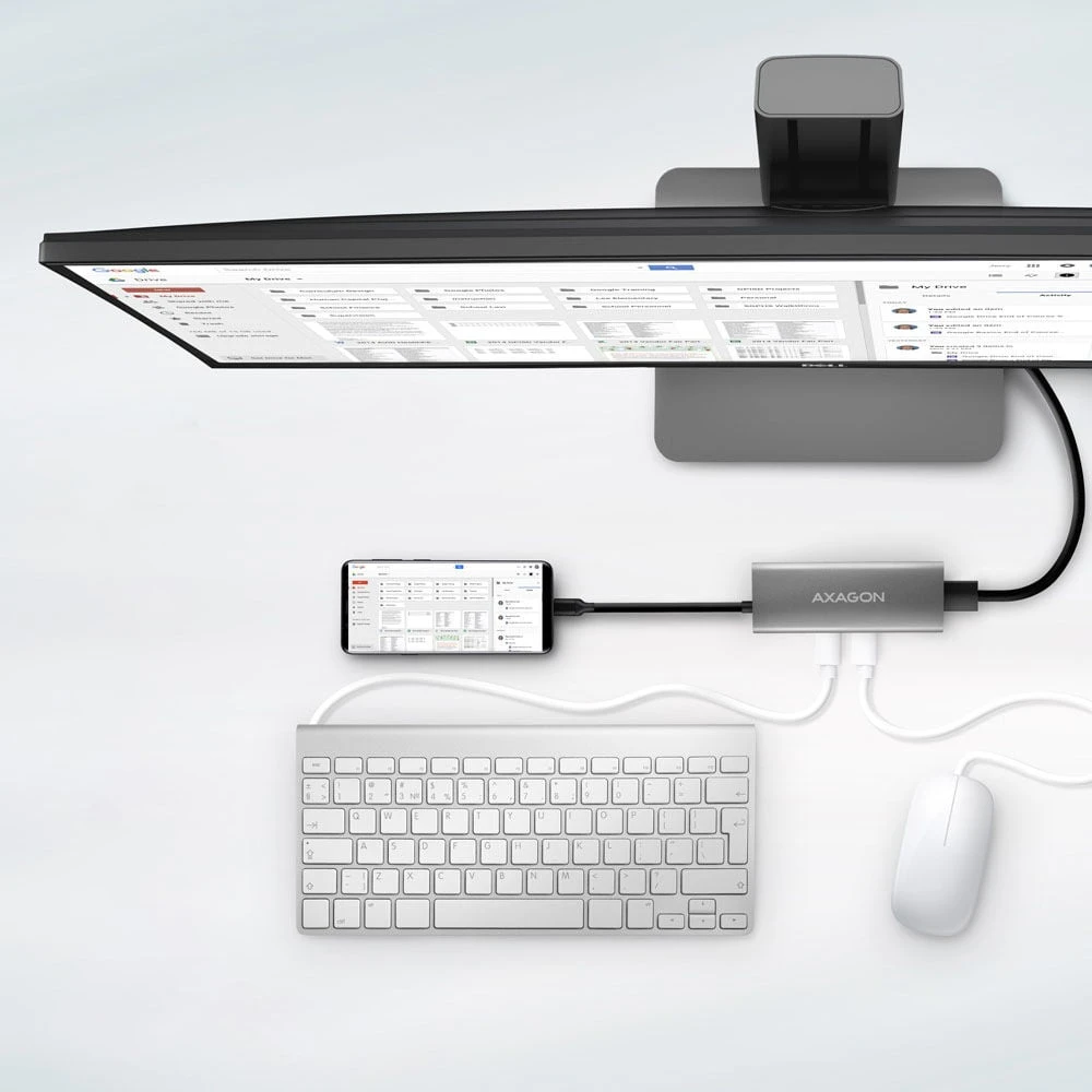 AXAGON kelių prievadų USB-C 10Gbps šakotuvas, 13 cm | HMC-5G21