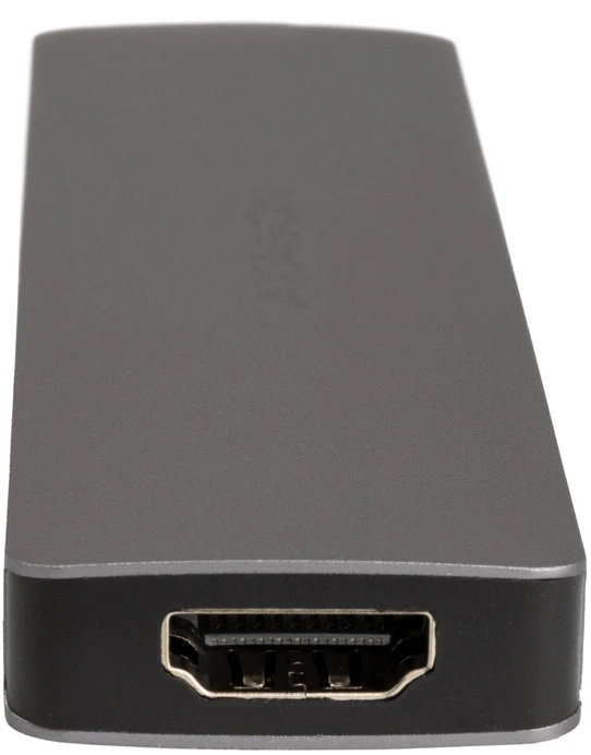 AXAGON HMC-5H60 USB-C 3.2 Gen 1 šakotuvas, 2 x USB-A, 1 x USB-C, 4K 60 Hz HDMI, PD 100 W, 15 cm USB-C laidas