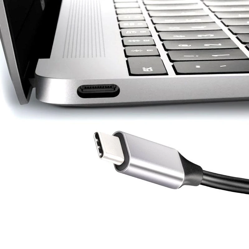 Axagon kelių prievadų USB 3.2 Gen 1 šakotuvas. HDMI, keturi USB-A išėjimai ir maitinimo tiekimas. Kabelis USB-C 20cm.