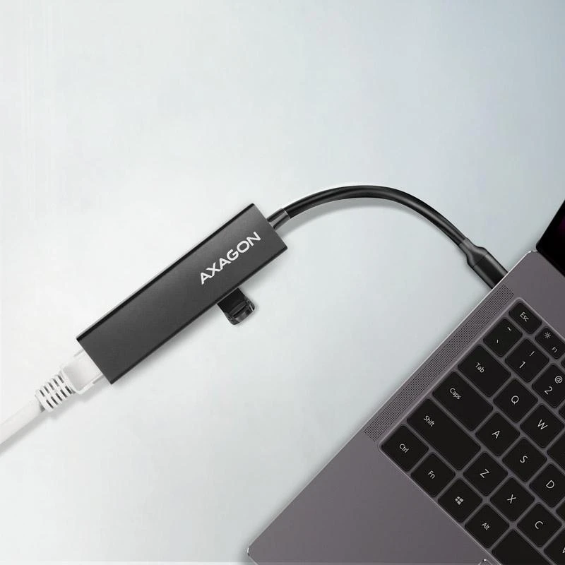 „Axagon HMC-GL3A SuperSpeed USB-C“ šakotuvas + gigabito LAN jungtis