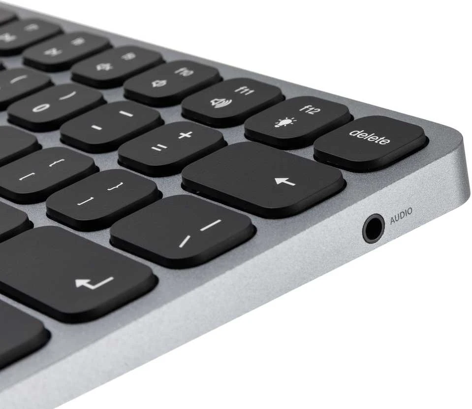 AXAGON HMC-KB klaviatūra USB-C 5Gbps su HUB, Micro SD/SD, 3x USB-A, HDMI 4K/60Hz, PD 100W, Garsas, JAV išdėstymas