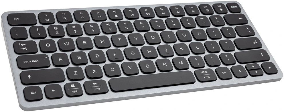 AXAGON HMC-KB klaviatūra USB-C 5Gbps su HUB, Micro SD/SD, 3x USB-A, HDMI 4K/60Hz, PD 100W, Garsas, JAV išdėstymas