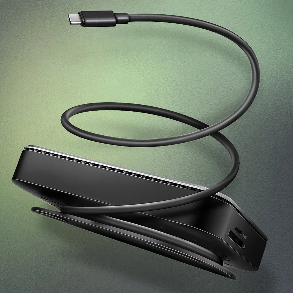 AXAGON HMC-UFO USB 10Gbps šakotuvas, 2x USB-A, USB-C, HDMI 4k/60, RJ-45, M.2, SD/mSD, garso jungtis, PD