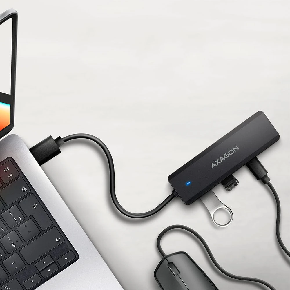 „Axagon HUE-C2C USB-C 5Gbps TRAVEL“ šakotuvas