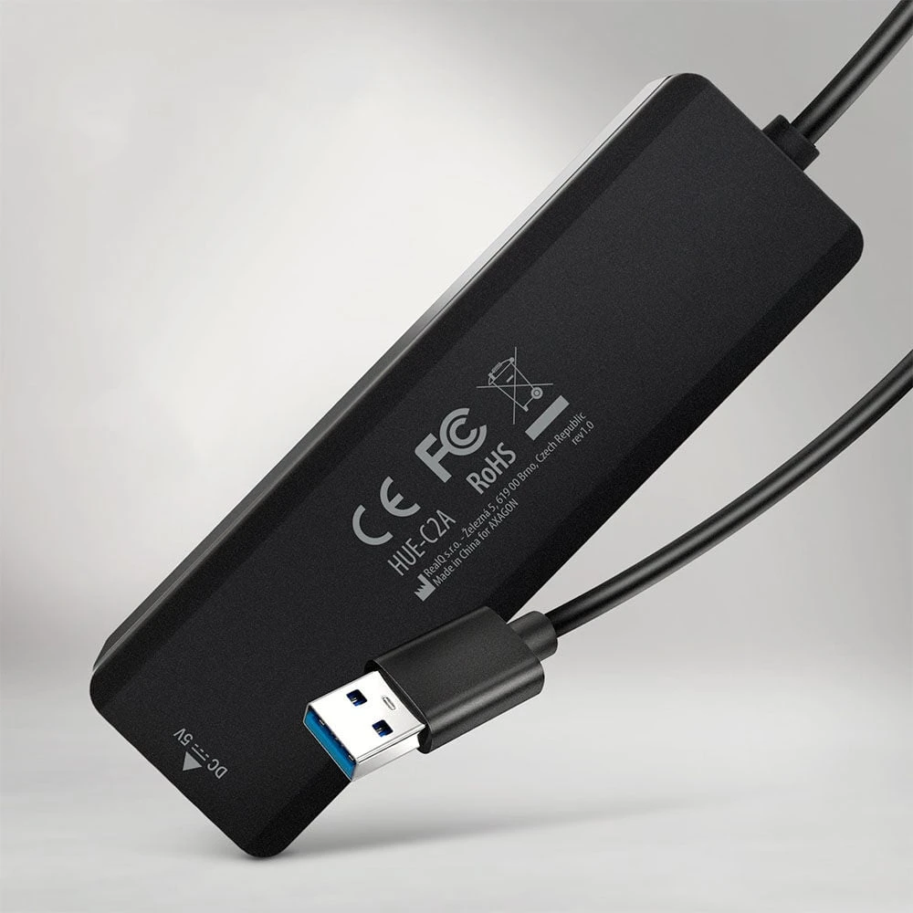 „Axagon HUE-C2C USB-C 5Gbps TRAVEL“ šakotuvas