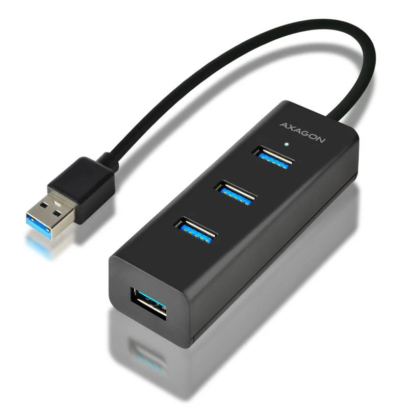 AXAGON HUE-S2B 4x USB3.0 įkrovimo šakotuvas, MicroUSB įkrovimo jungtis